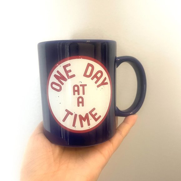 Urban Outfitters One Day at a Time Mug Cute Home Work Office Kitchen - Picture 2 of 6